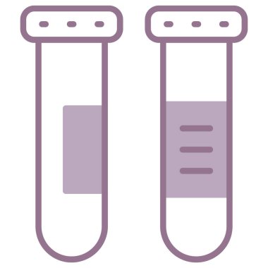 Test tüpü simgesi. vektör illüstrasyonu