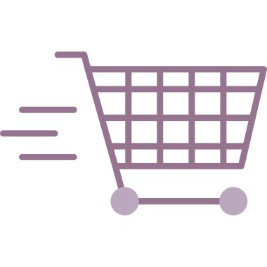 Alışveriş arabası vektör simgesi