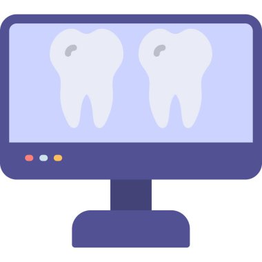 Diş bakımı modern simgesi, vektör illüstrasyonu