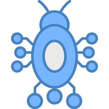 Böcek. Web simgesi basit illüstrasyon