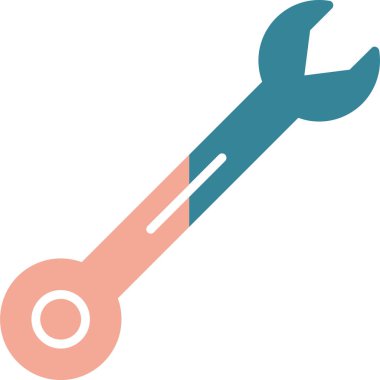 İngiliz anahtarı. Web simgesi basit illüstrasyon