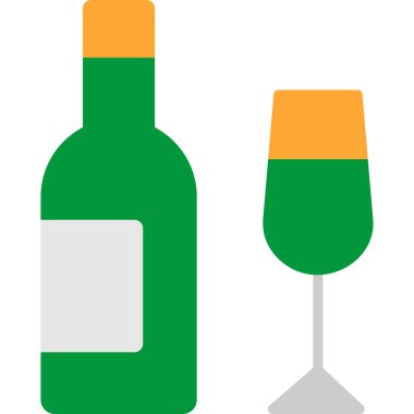 şarap cam vektör simgesi.