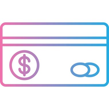 Para için. Web simgesi basit illüstrasyon