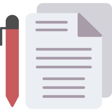 kağıt vektör renk çizgisi simgesi