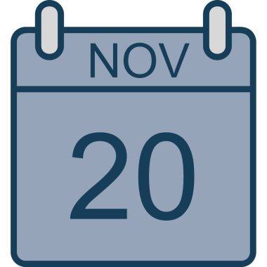 Takvim simgesi, vektör çizimi