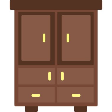 Ahşap gardırop. resimleme tasarımı