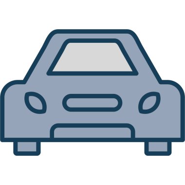 araba simgesi vektör illüstrasyonu