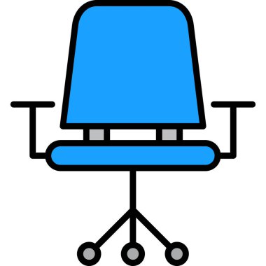 Sandalye. Web simgesi basit tasarım