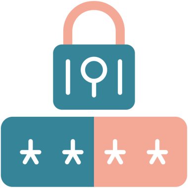 ikon vektör illüstrasyonunu kilitle