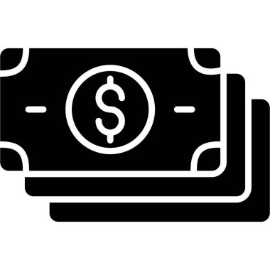 Dolar nakit para simgesi sağlam stil