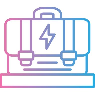 elektrik pil ikonu vektör illüstrasyonu