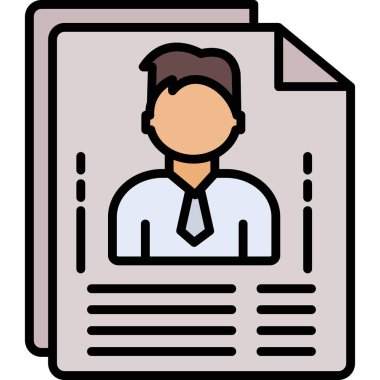 Kimlik kartı. Basit tasarım