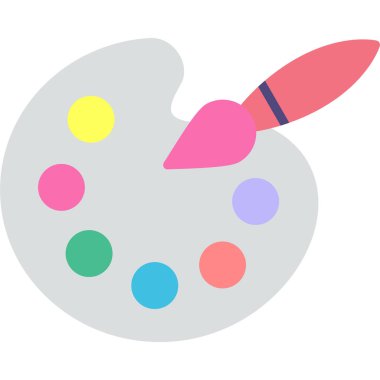 Palet. Web simgesi basit illüstrasyon