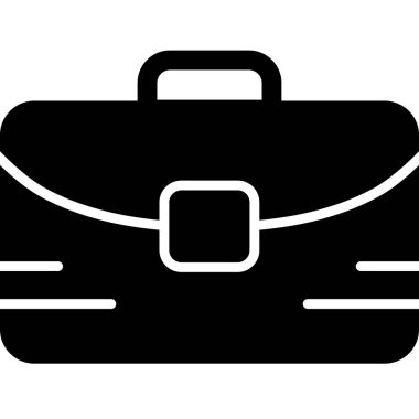 bavul ikonu vektör illüstrasyonu