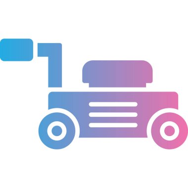 Traktör. Web simgesi basit tasarım