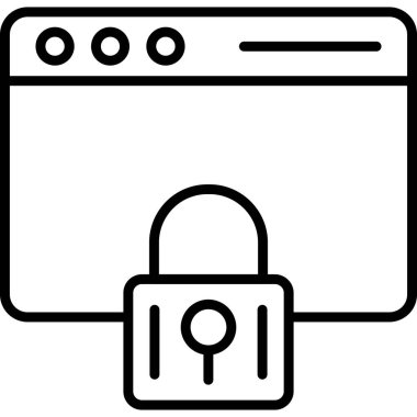 ikon vektör illüstrasyonunu kilitle