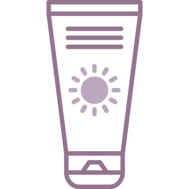 Sıcak klima vektör çizgisi simgesi dekoru