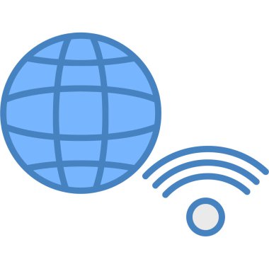 İnternet simgesi vektör illüstrasyonu