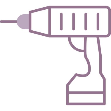 Tornavida. Web simgesi basit illüstrasyon