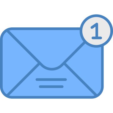 Mektup. Web simgesi basit illüstrasyon