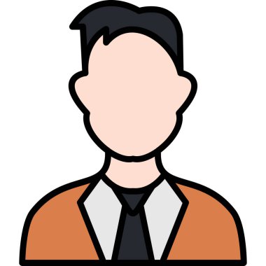 işadamı avatar karakter simgesi