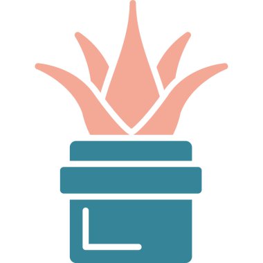 Bitki. Web simgesi basit illüstrasyon