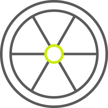 İzole edilmiş tek bir yol simgesinin vektör çizimi