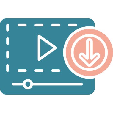 çokluortam simgesi vektör illüstrasyonu