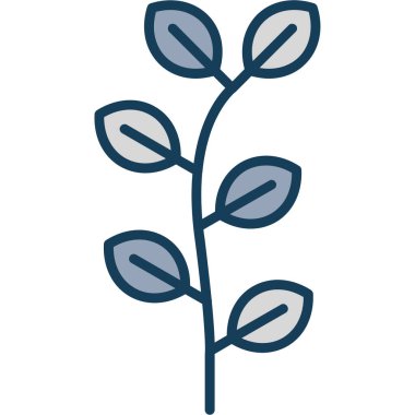 Yaprak. Web simgesi basit illüstrasyon