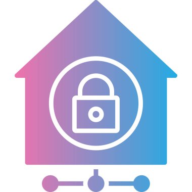 Ev simgesinin vektör illüstrasyonu