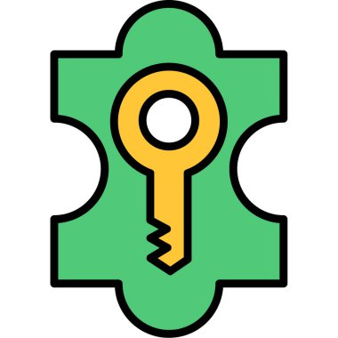 Yeşil bir kalkanın vektör illüstrasyonu