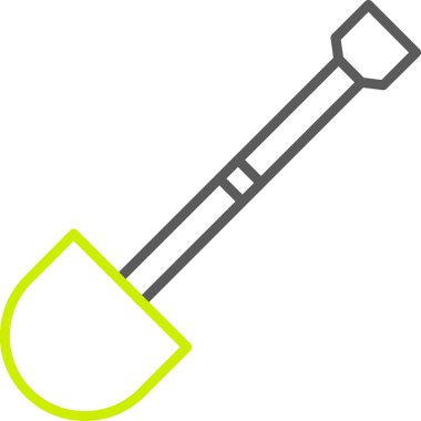 kürek simgesi vektör illüstrasyonu