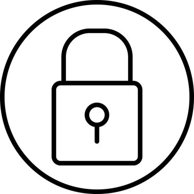 ikon vektör illüstrasyonunu kilitle