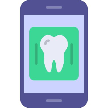 Cep telefonu. Web simgesi basit illüstrasyon