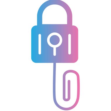 Kilit. Web simgesi basit illüstrasyon