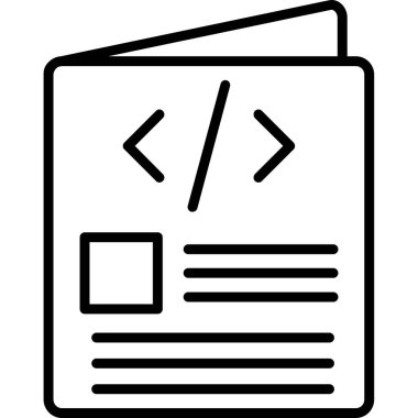 Anahat biçiminde kodlama kodlama simgesi