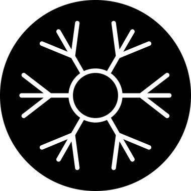 Kar tanesi. Web simgesi basit tasarım