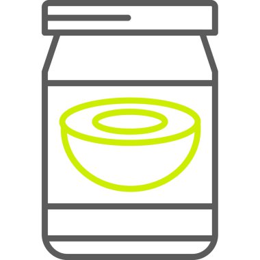 Kavanoz. Web simgesi basit illüstrasyon