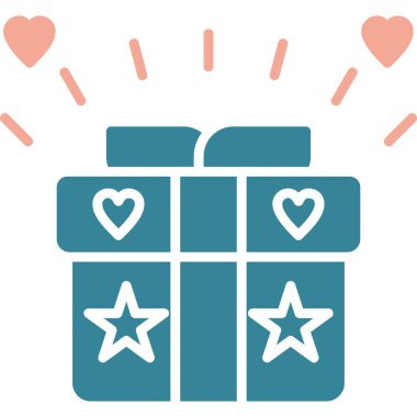 hediye kutusu simgesi, basit tasarım