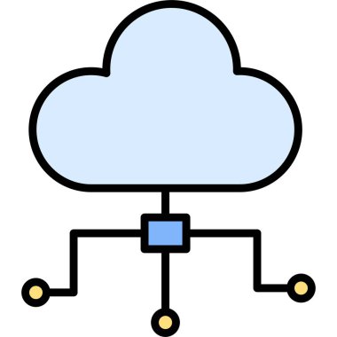 Bulut hesaplama. Web simgesi