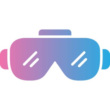 Gözlük. Web simgesi basit illüstrasyon