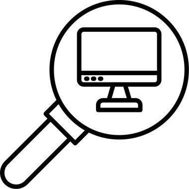 Kolayca düzenleyebilen ya da değiştirebilen arama vektörü simgesini izle