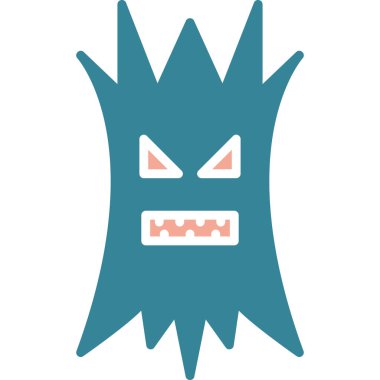 canavar simgesi vektör illüstrasyonu