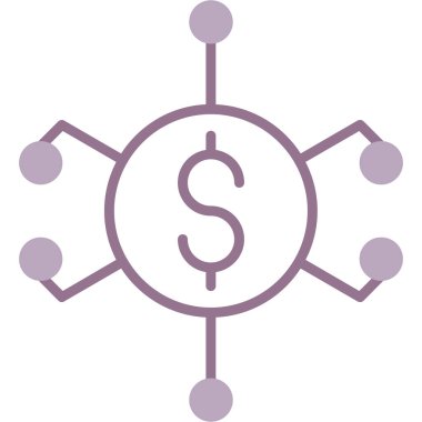 Dolar vektör simgesi. Beyaz arkaplanda izole edilmiş basit vektör illüstrasyonu.