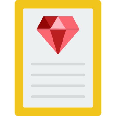 kağıt vektör düz renk simgesi