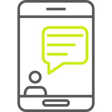 Konuş. Web simgesi basit tasarım