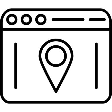 Harita işaretleyici. Basit tasarım