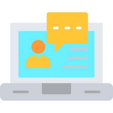 Bilgisayar. Web simgesi basit illüstrasyon