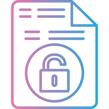 Kilit. Web simgesi basit illüstrasyon