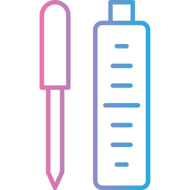 Kalem. Web simgesi basit illüstrasyon